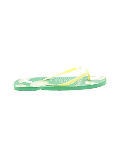 Pre-owned Unbranded Flip Flops In Green