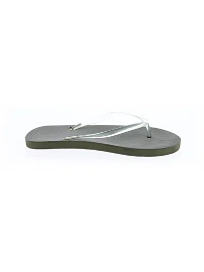 Pre-owned Unbranded Flip Flops In Green