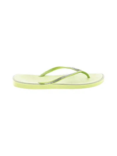 Pre-owned Unbranded Flip Flops In Green