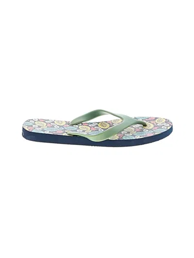 Pre-owned Unbranded Flip Flops In Green