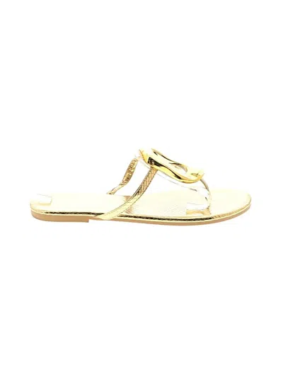 Pre-owned Unbranded Flip Flops In Ivory