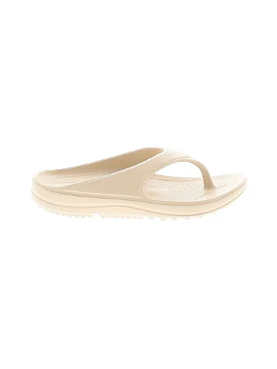 Pre-owned Unbranded Flip Flops In Ivory