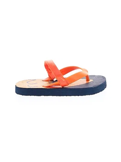Pre-owned Unbranded Kids' Flip Flops In Orange