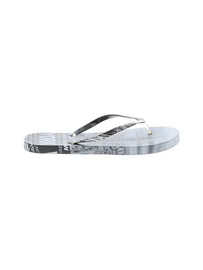 Pre-owned Unbranded Flip Flops In Silver