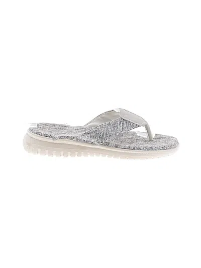 Pre-owned Unbranded Flip Flops In Silver