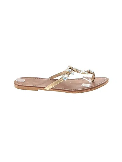 Pre-owned Unbranded Flip Flops In Tan