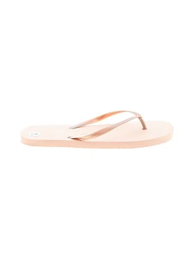 Pre-owned Unbranded Flip Flops In Tan