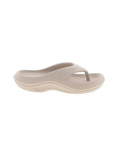 Pre-owned Unbranded Flip Flops In Tan
