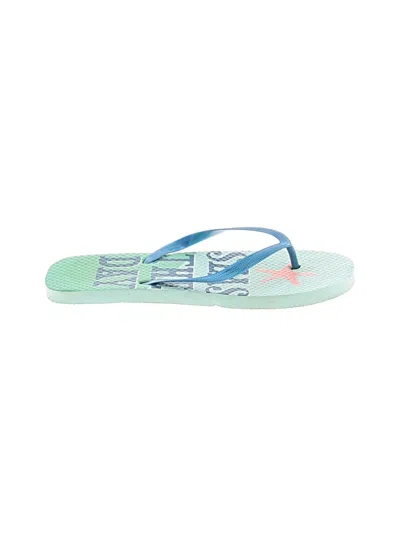 Pre-owned Unbranded Flip Flops In Teal