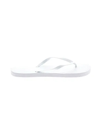 Pre-owned Unbranded Flip Flops In White