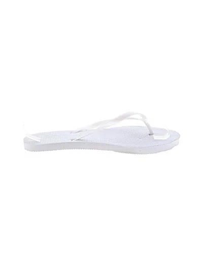 Pre-owned Unbranded Flip Flops In White