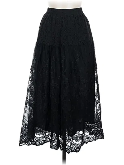 Pre-owned Unbranded Formal Skirt In Black