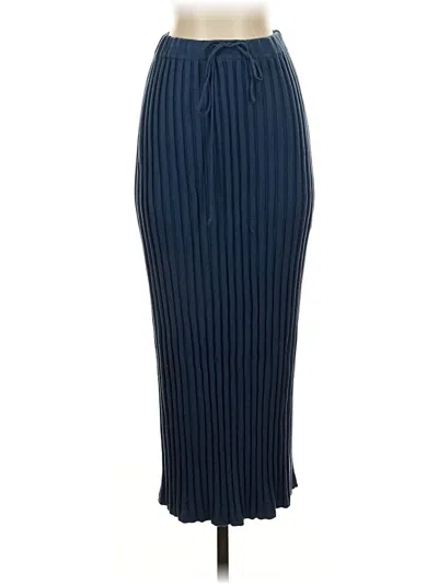 Pre-owned Unbranded Formal Skirt In Blue