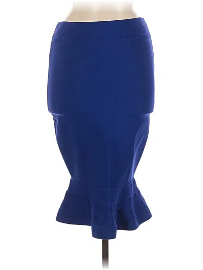 Pre-owned Unbranded Formal Skirt In Blue