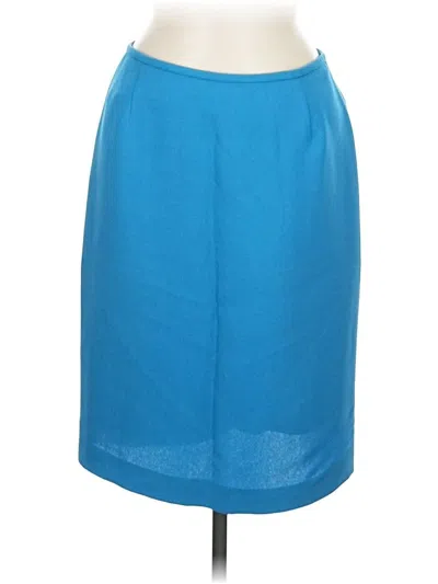 Pre-owned Unbranded Formal Skirt In Blue