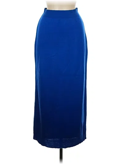 Pre-owned Unbranded Formal Skirt In Blue