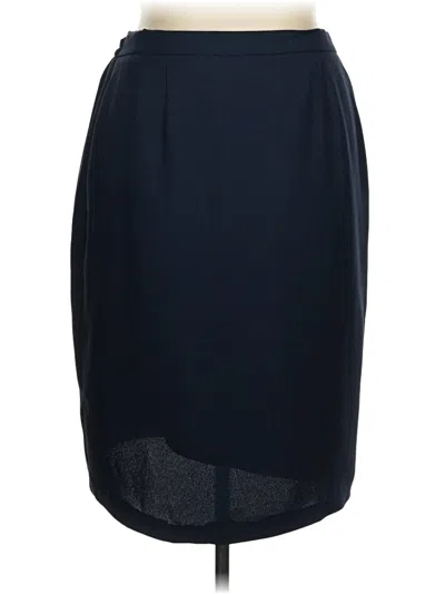 Pre-owned Unbranded Formal Skirt In Blue