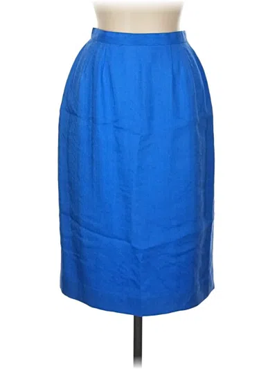 Pre-owned Unbranded Formal Skirt In Blue