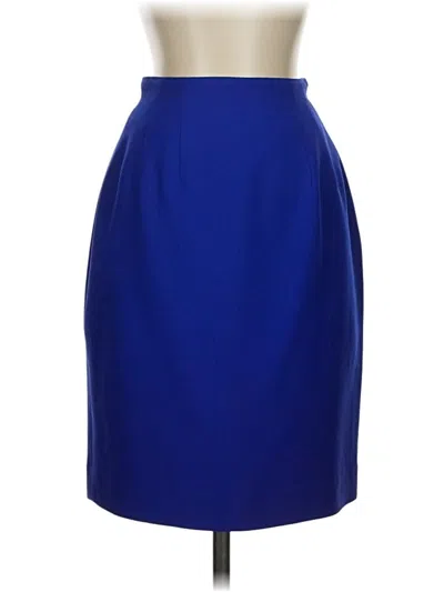 Pre-owned Unbranded Formal Skirt In Blue
