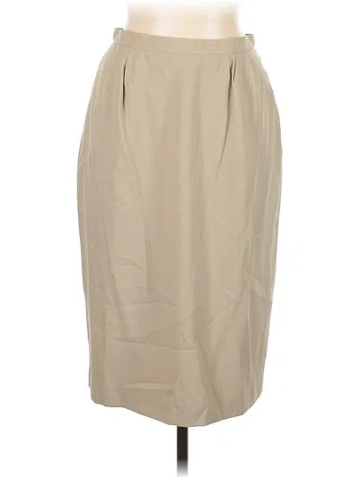 Pre-owned Unbranded Formal Skirt In Brown