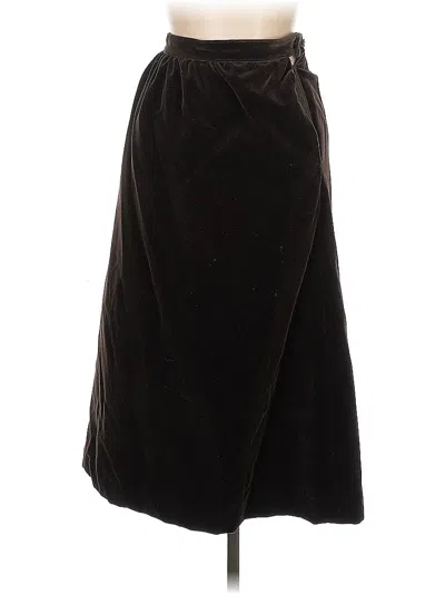 Pre-owned Unbranded Formal Skirt In Brown