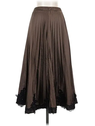 Pre-owned Unbranded Formal Skirt In Brown