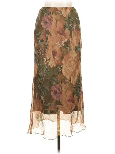 Pre-owned Unbranded Formal Skirt In Brown