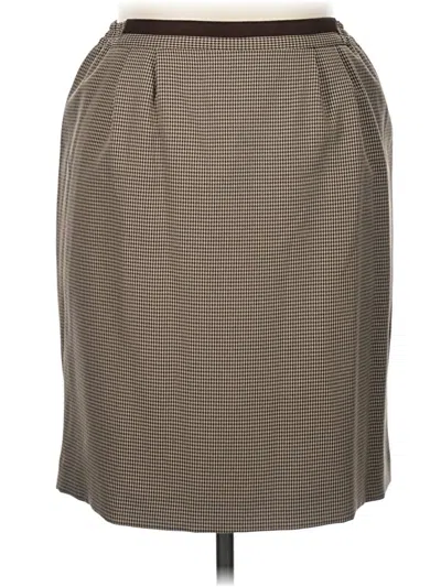 Pre-owned Unbranded Formal Skirt In Brown