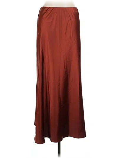 Pre-owned Unbranded Formal Skirt In Burgundy