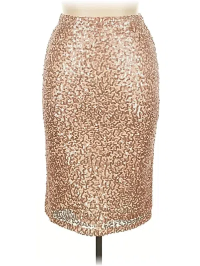 Pre-owned Unbranded Formal Skirt In Gold