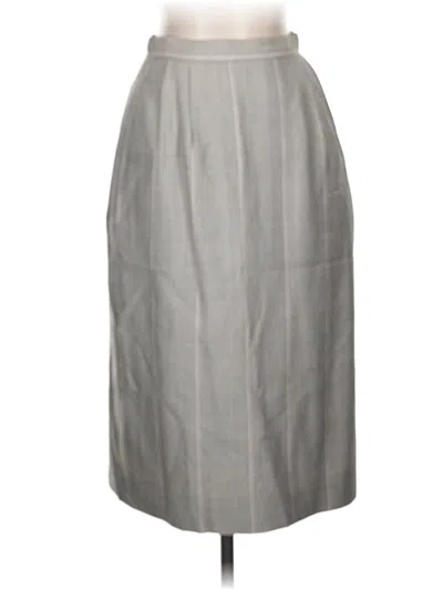 Pre-owned Unbranded Formal Skirt In Gray