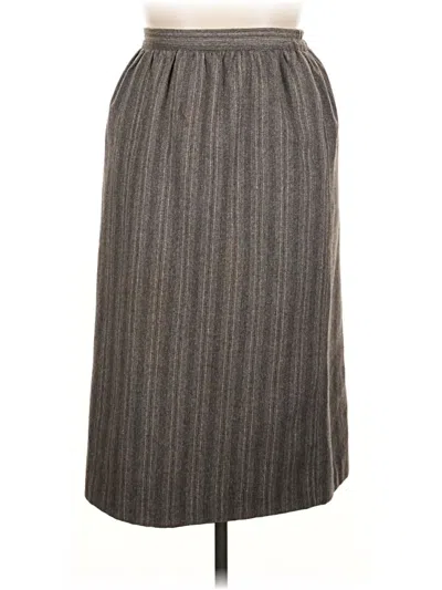 Pre-owned Unbranded Formal Skirt In Gray
