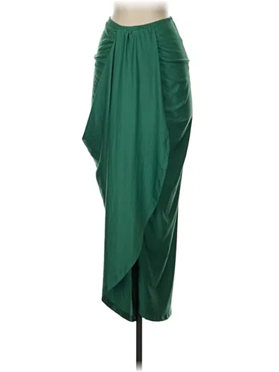 Pre-owned Unbranded Formal Skirt In Green