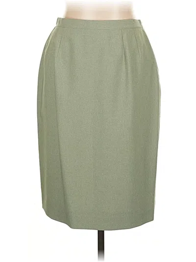 Pre-owned Unbranded Formal Skirt In Green