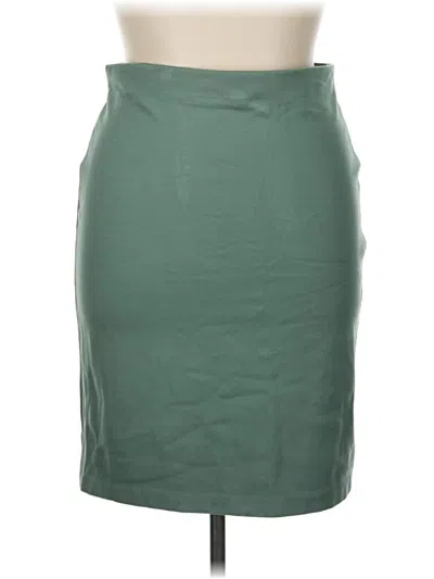 Pre-owned Unbranded Formal Skirt In Green