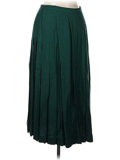 Pre-owned Unbranded Formal Skirt In Green