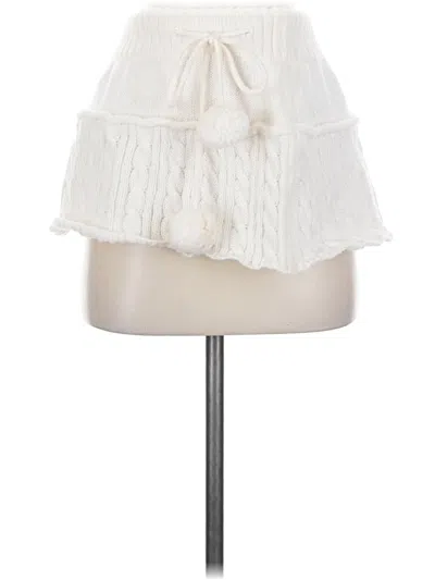 Pre-owned Unbranded Formal Skirt In Ivory