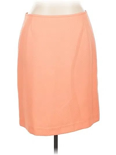 Pre-owned Unbranded Formal Skirt In Orange