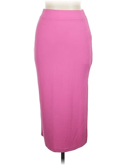 Pre-owned Unbranded Formal Skirt In Pink