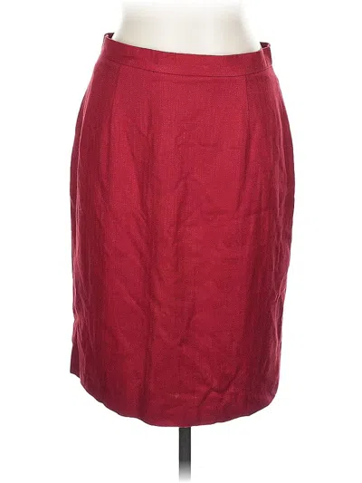 Pre-owned Unbranded Formal Skirt In Red