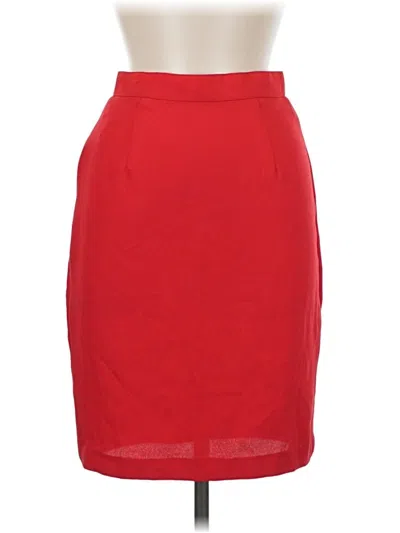 Pre-owned Unbranded Formal Skirt In Red