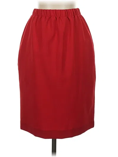 Pre-owned Unbranded Formal Skirt In Red