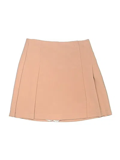 Pre-owned Unbranded Formal Skirt In Tan