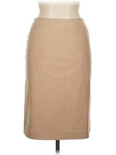 Pre-owned Unbranded Formal Skirt In Tan