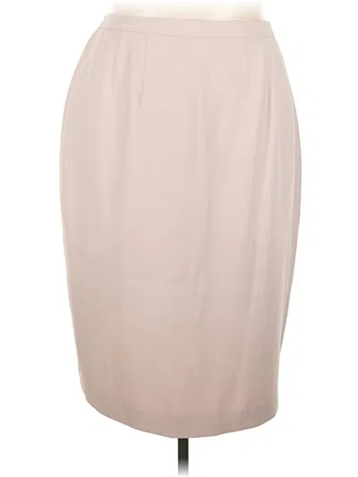 Pre-owned Unbranded Formal Skirt In Tan