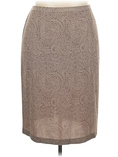 Pre-owned Unbranded Formal Skirt In Tan