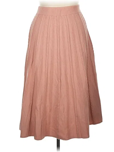 Pre-owned Unbranded Formal Skirt In Tan