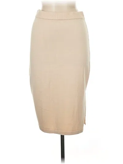 Pre-owned Unbranded Formal Skirt In Tan