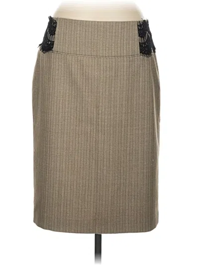 Pre-owned Unbranded Formal Skirt In Tan