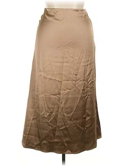 Pre-owned Unbranded Formal Skirt In Tan